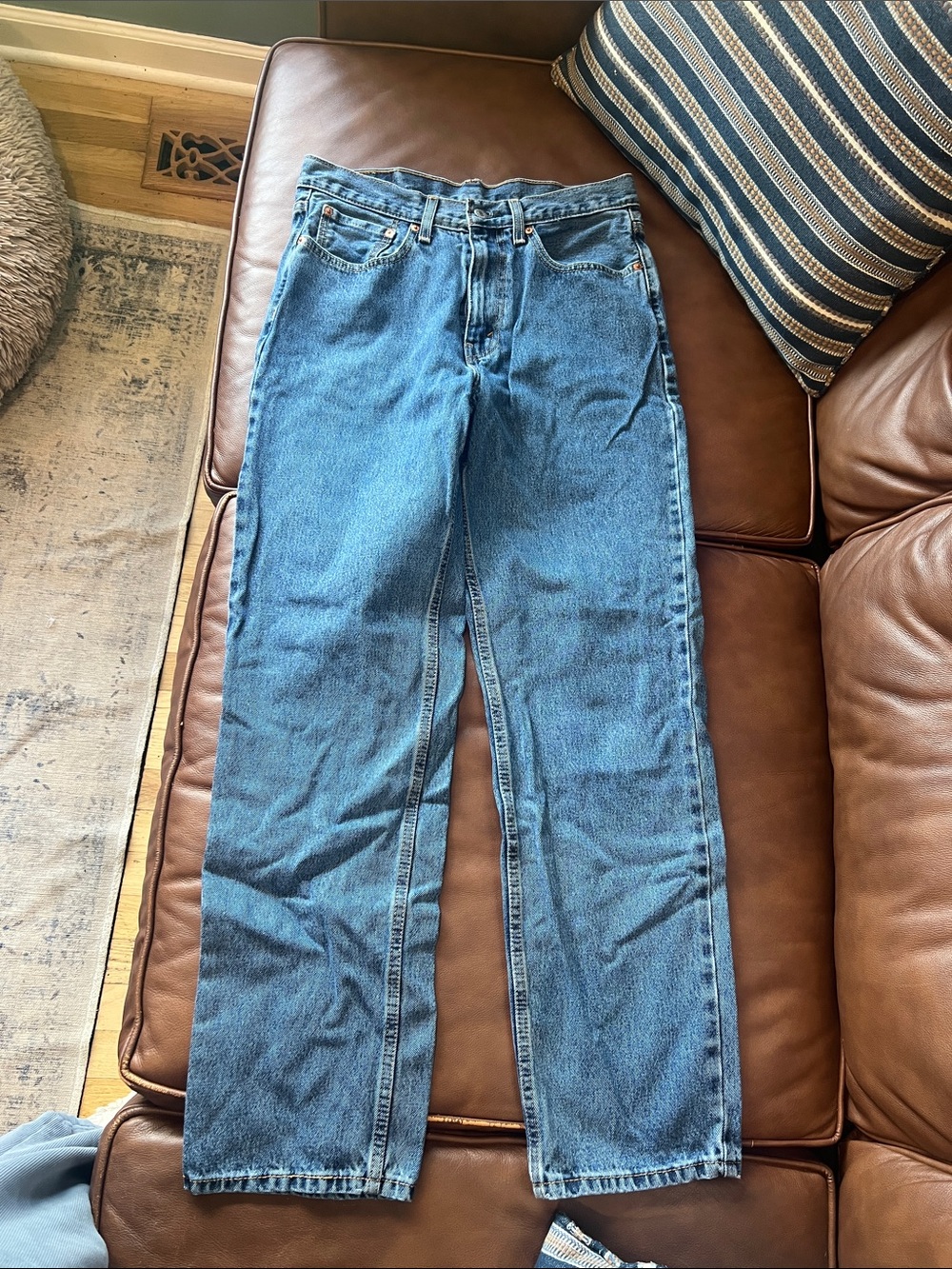 Levi's Medium Blue Straight-Leg Men’s Jeans
